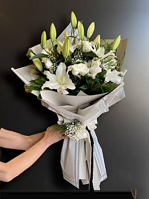 Beyaz Kasablanka Buketi